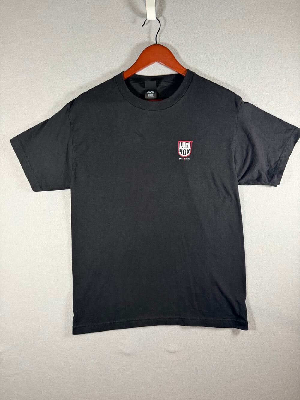 Luminox Swiss Made Watch Logo T-Shirt Mens Medium Black Every Second Counts